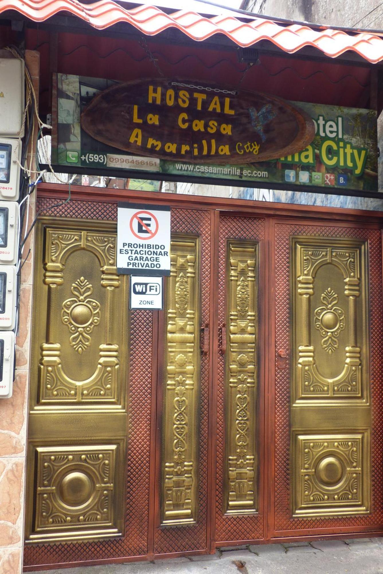 Hostal La Casa Amarilla City Bed and Breakfast Baños Esterno foto